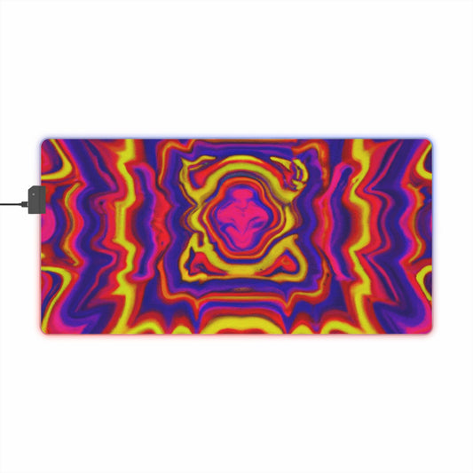 Sgt. Rockabilly - Psychedelic Trippy LED Light Up Gaming Mouse Pad