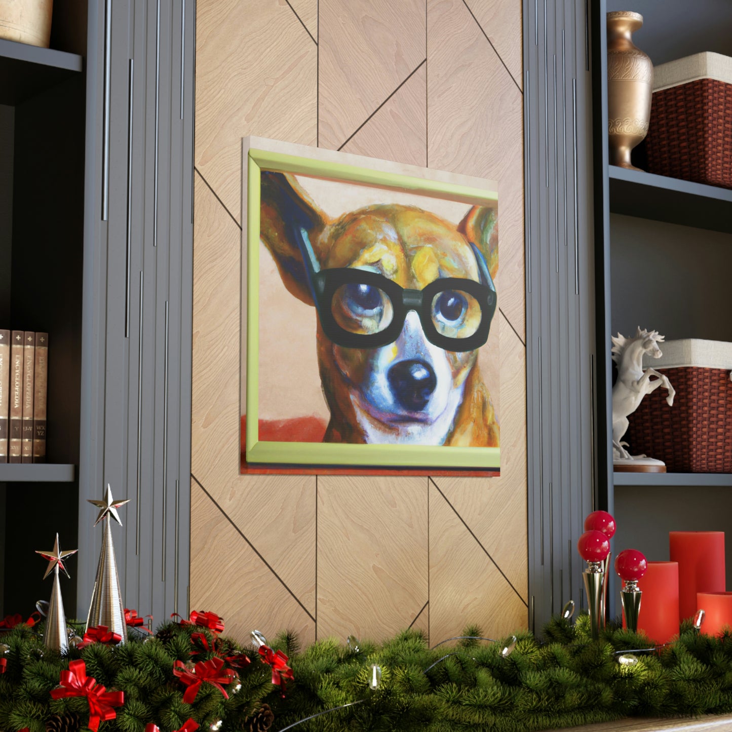 Hank the Hound - Dog Lovers Canvas Wall Art