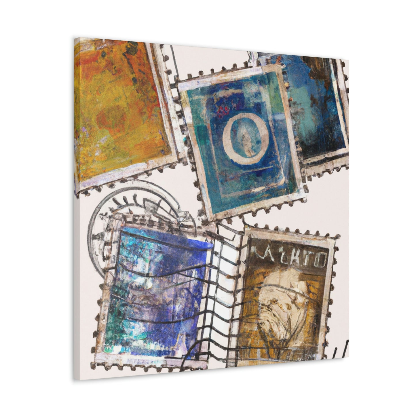 International Endangered Species Series - Postage Stamp Collector Canvas Wall Art