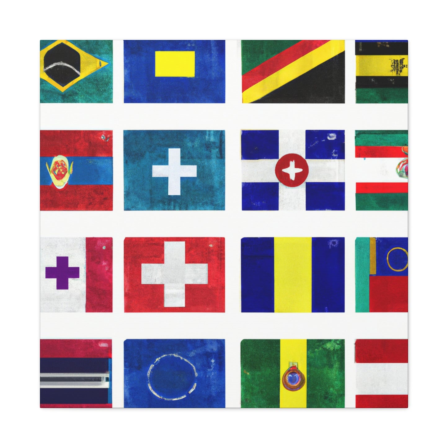 .

Josephine Pengelly - Flags Of The World Canvas Wall Art