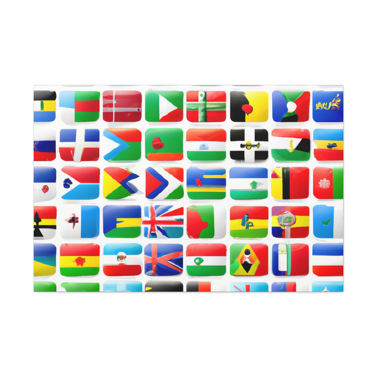 Emma Warren-Gardner - Flags Of The World Canvas Wall Art