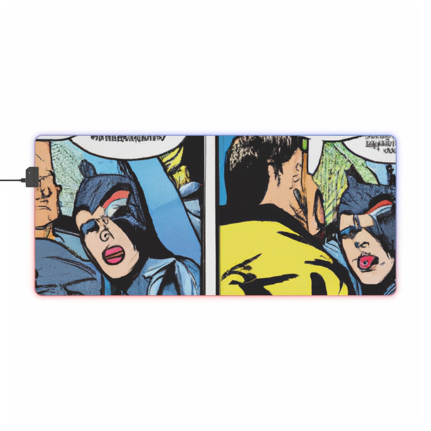 Tik-Tak Tom - Comic Book Collector LED Light Up Gaming Mouse Pad