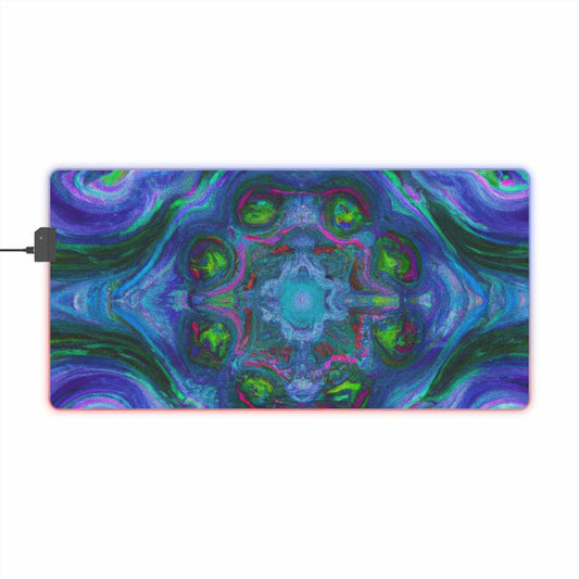 Woody the Robot - Psychedelic Trippy LED Light Up Gaming Mouse Pad