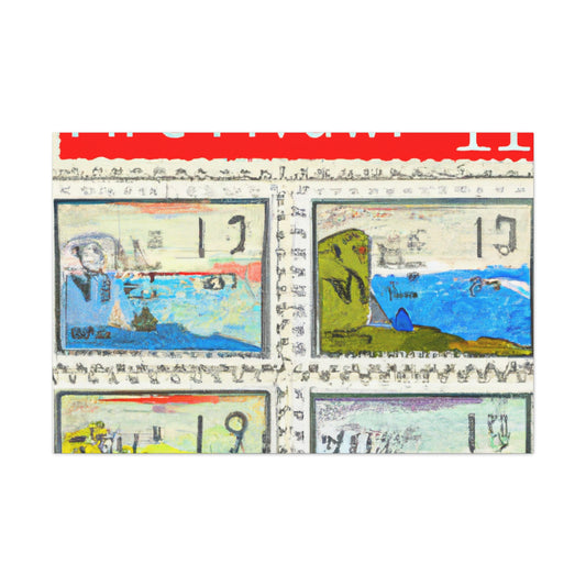 International Globe Trotters - Postage Stamp Collector Canvas Wall Art