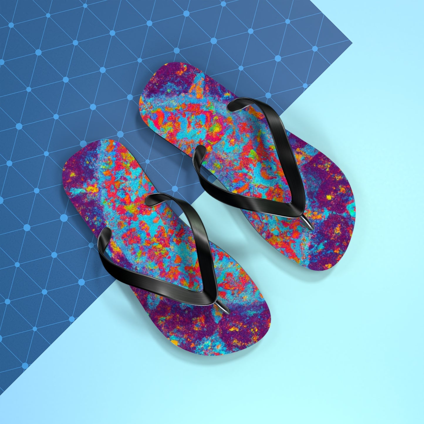 Abigail Cuthbert, Bootmaker - Psychedelic Trippy Flip Flop Beach Sandals