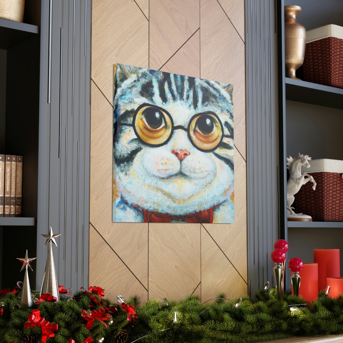 Muffin McFlufferton. - Cat Lovers Canvas Wall Art