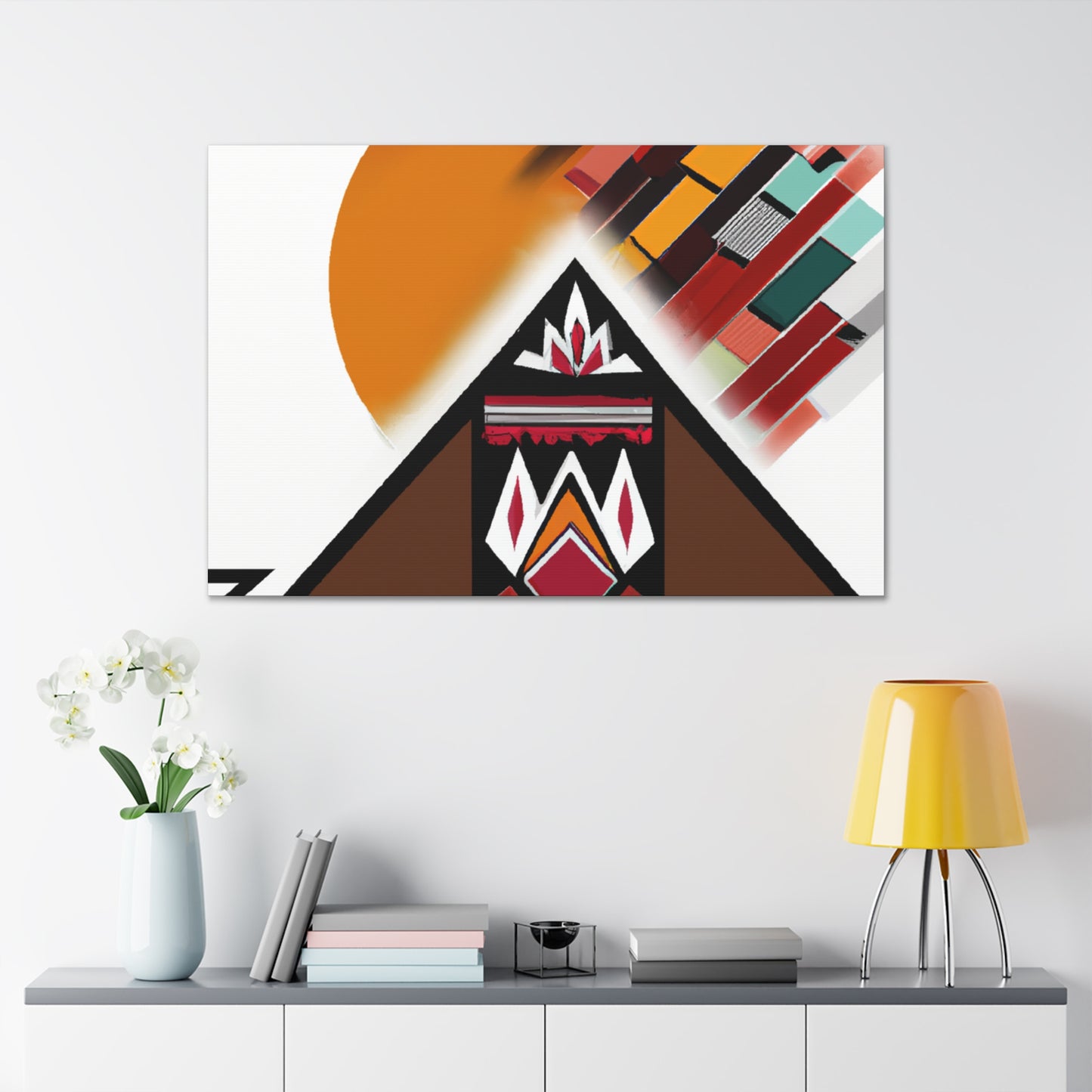 Chief White Eagle - Native American Indian Canvas Wall Art