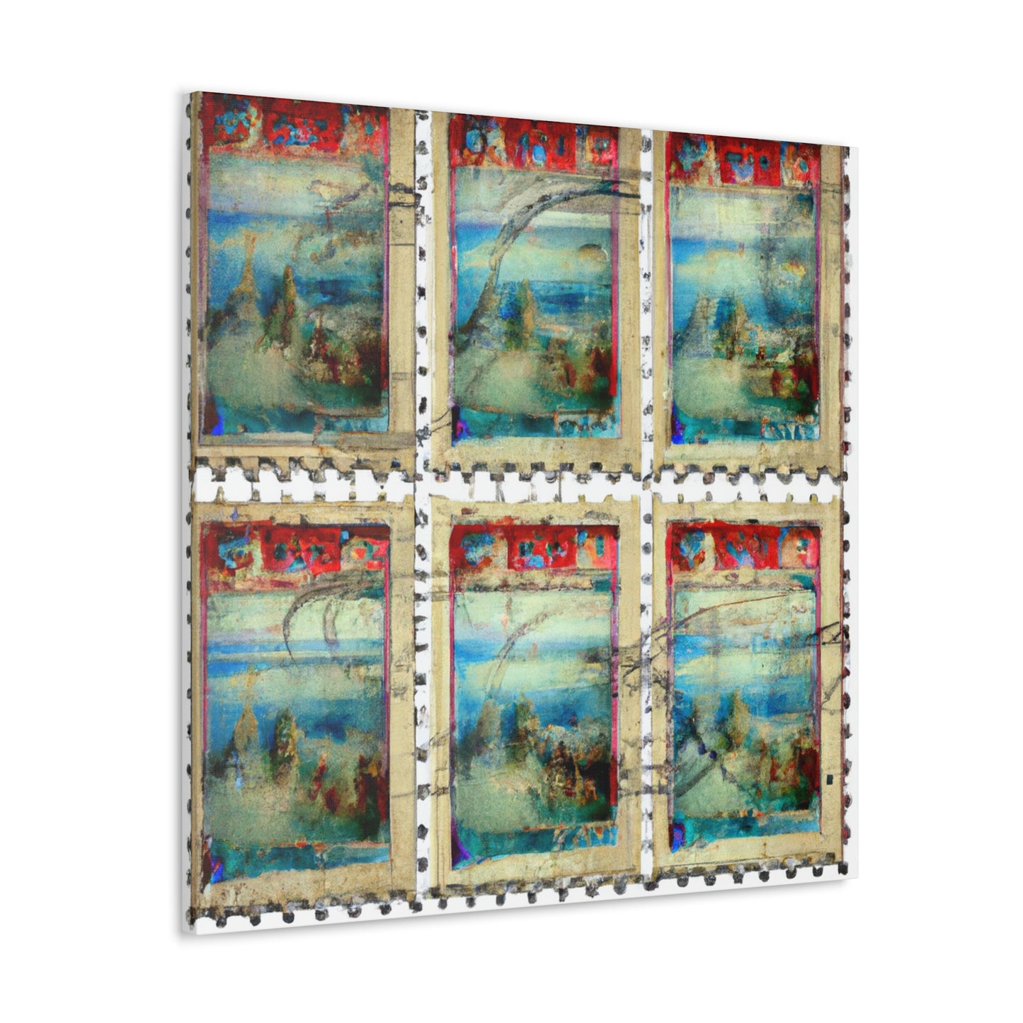 "Global Tribute" stamp series - Postage Stamp Collector Canvas Wall Art