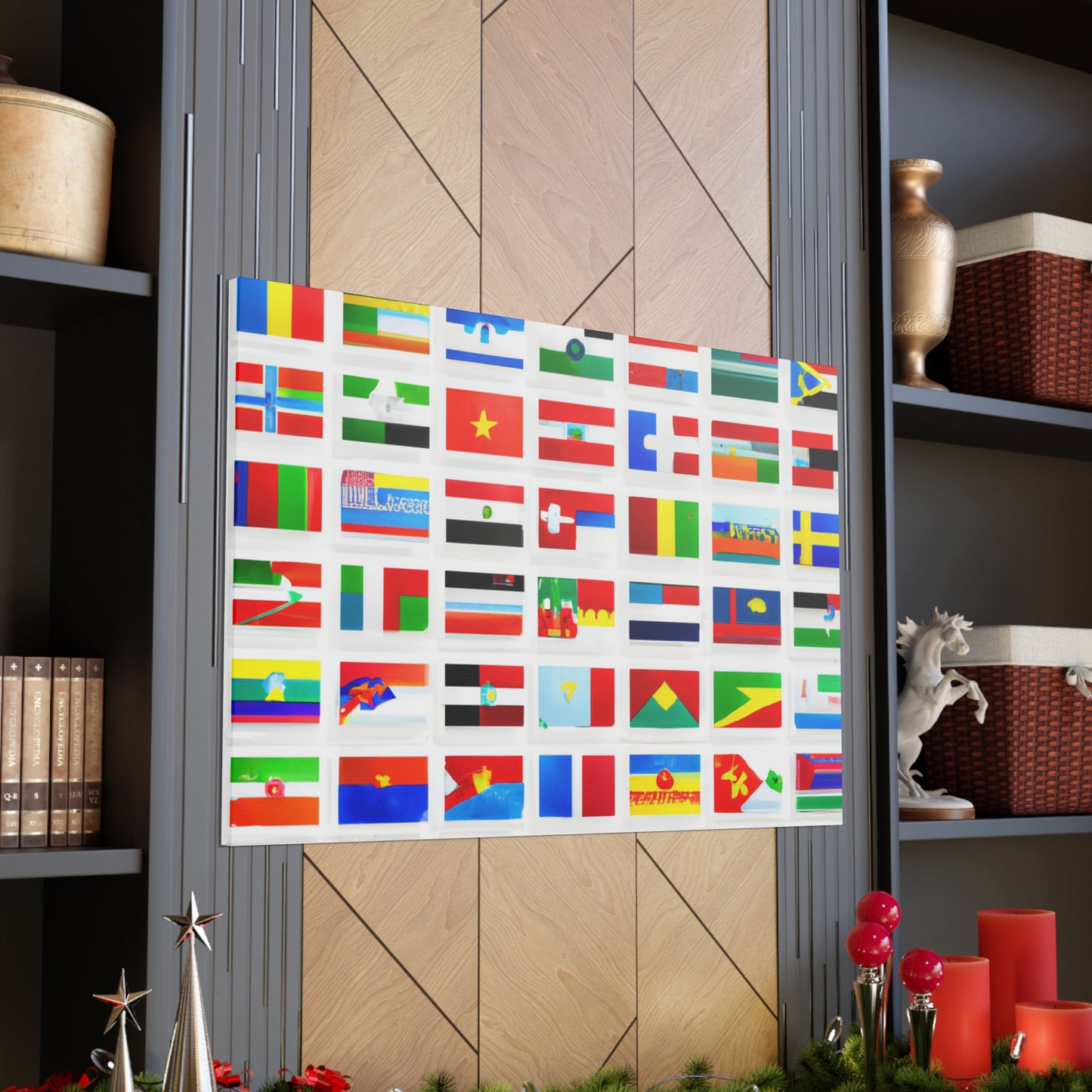 Mary Pickersgill - Flags Of The World Canvas Wall Art