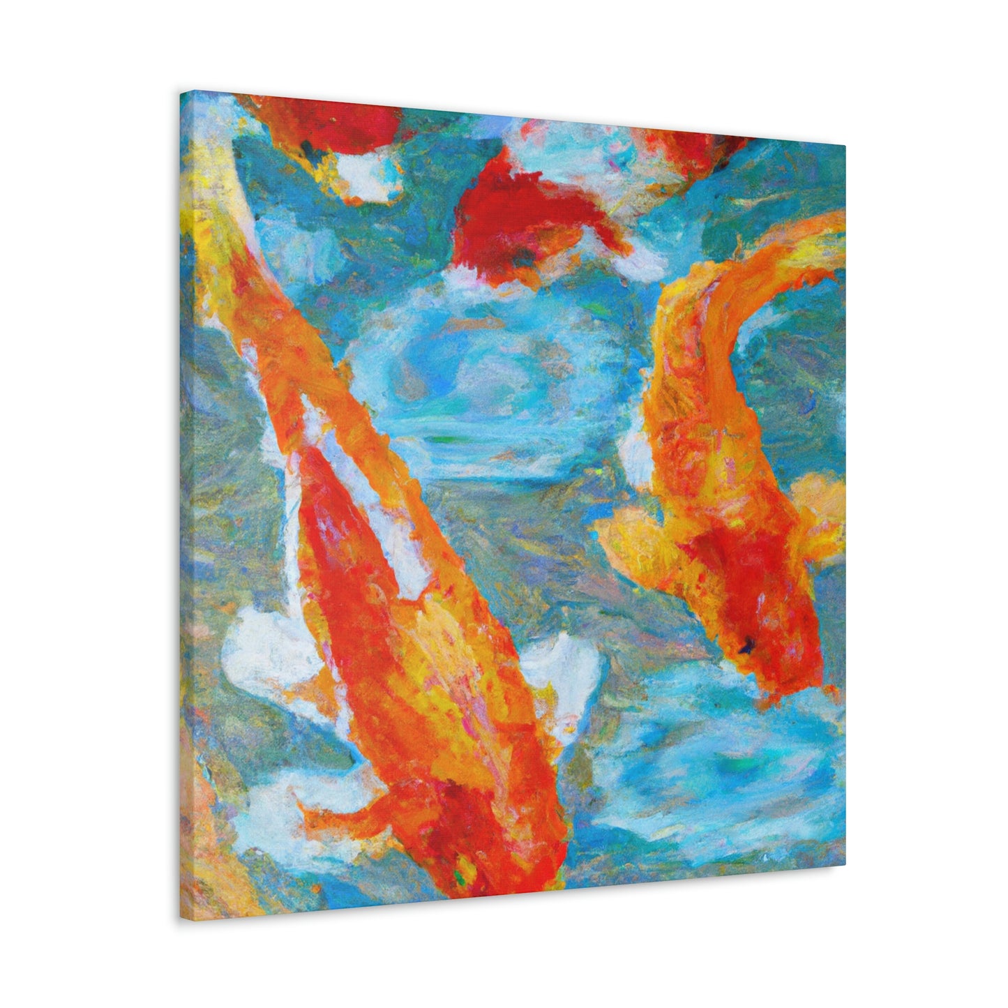 Gertrude the Bard - Koi Fish Canvas Wall Art