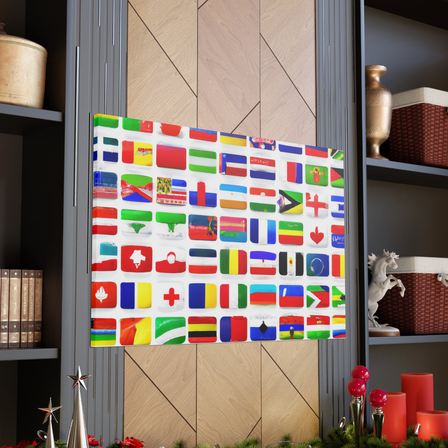 James Armistead Marshall - Flags Of The World Canvas Wall Art