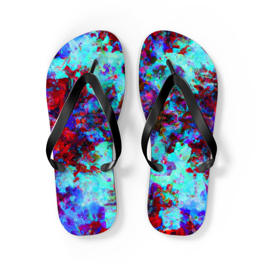 Maybelle Bootmaker - Psychedelic Trippy Flip Flop Beach Sandals