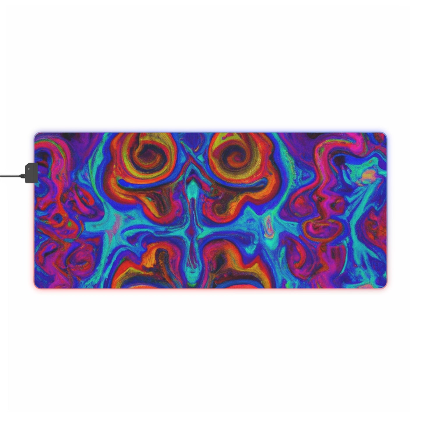 Marshall 'Doc' Silvermane - Psychedelic Trippy LED Light Up Gaming Mouse Pad