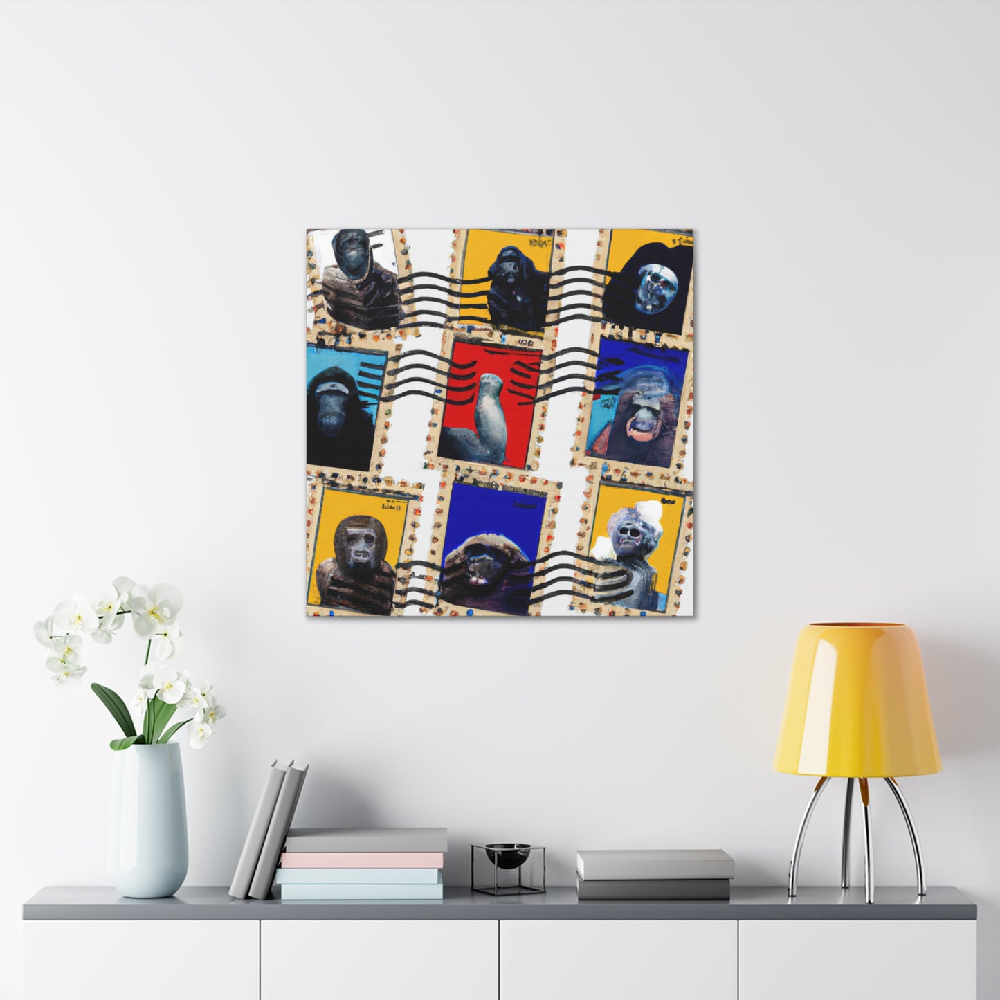 Global Heritage Stamps - Postage Stamp Collector Canvas Wall Art