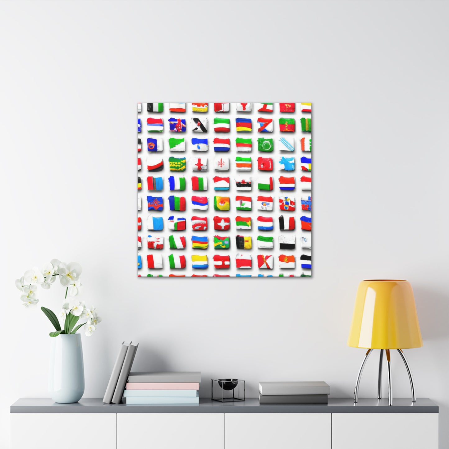 Lizzie Crocker - Flags Of The World Canvas Wall Art