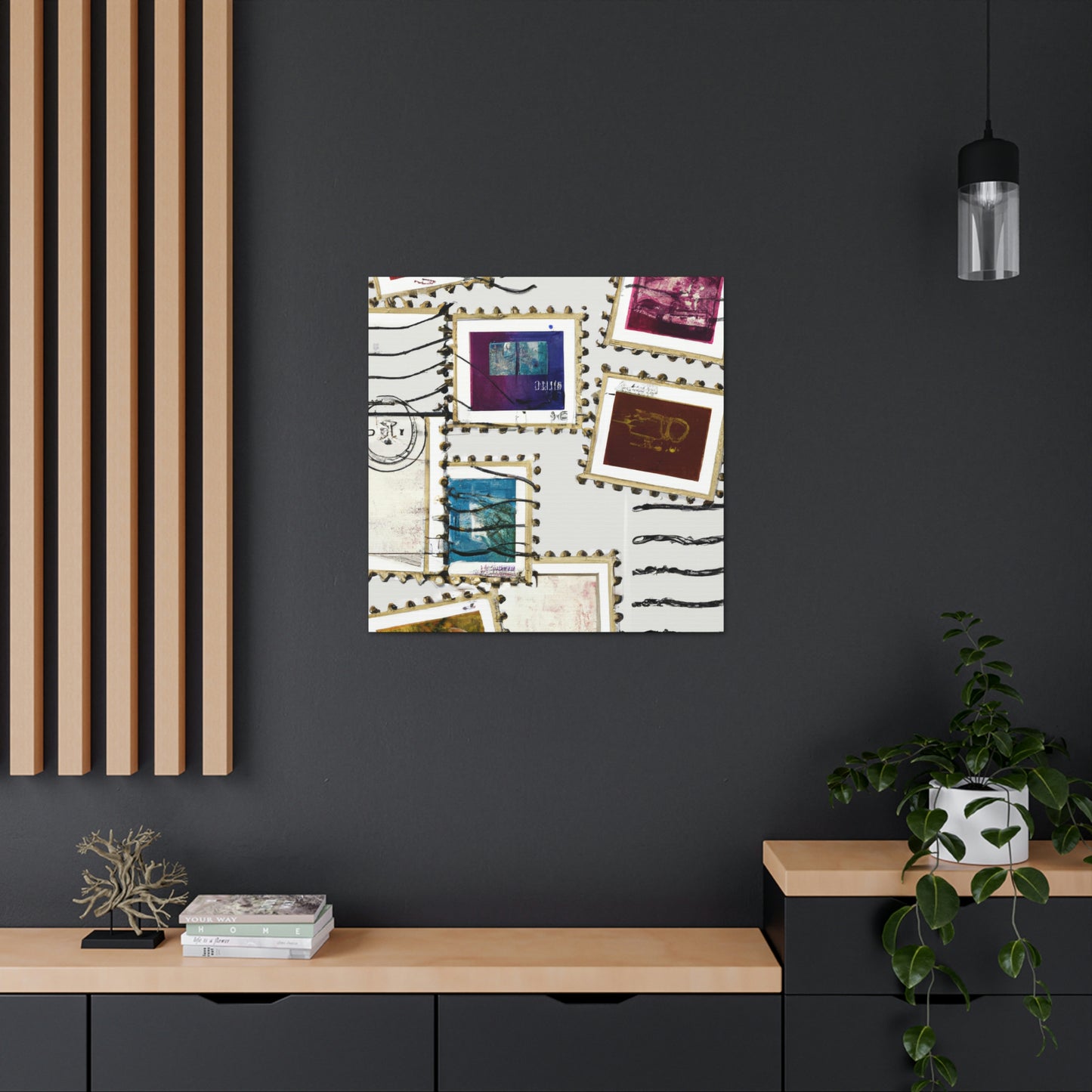 Global Airmail stamps - Canvas