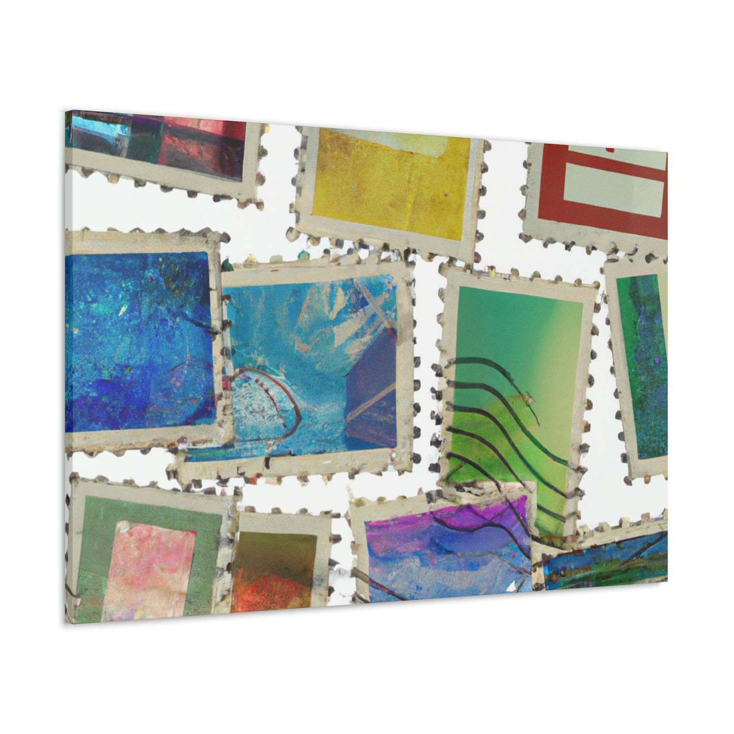 Global Heritage Stamps. - Canvas