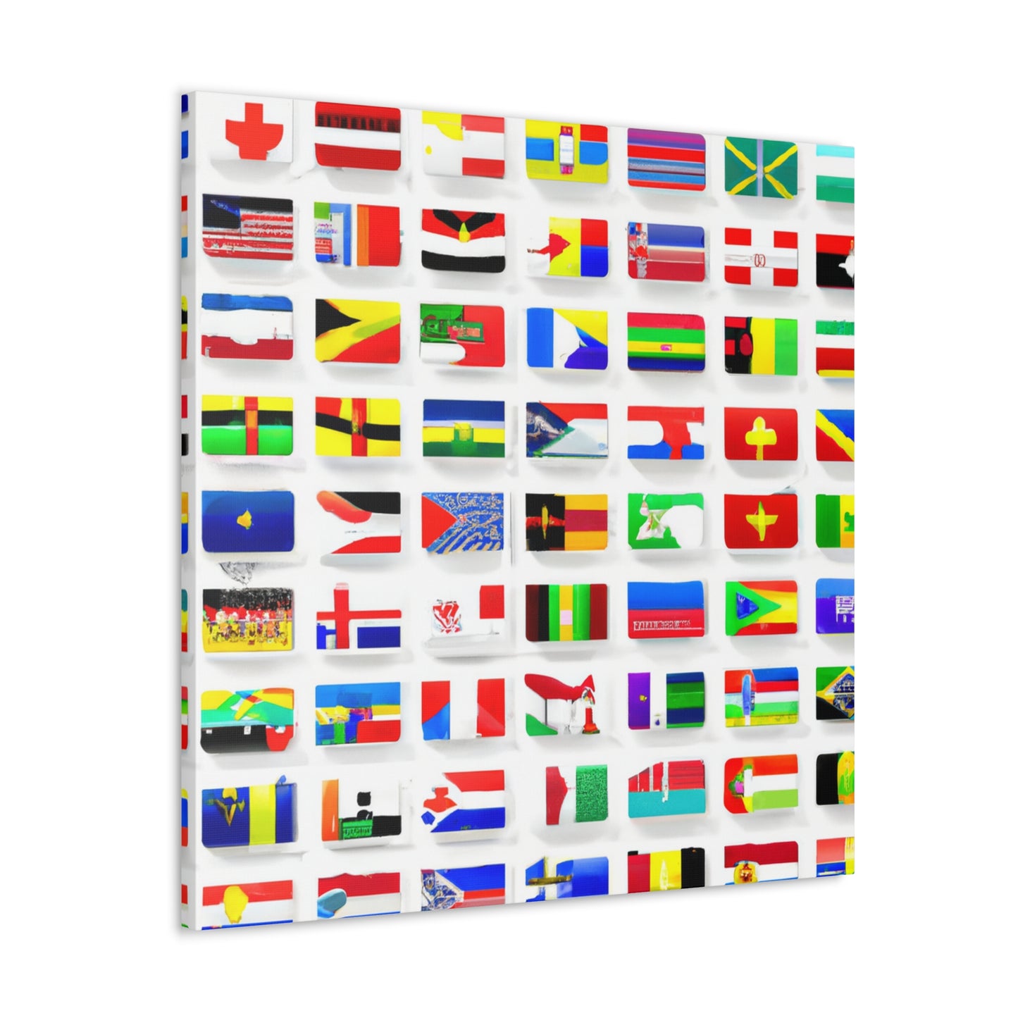 Adelaide Wansbrough - Flags Of The World Canvas Wall Art