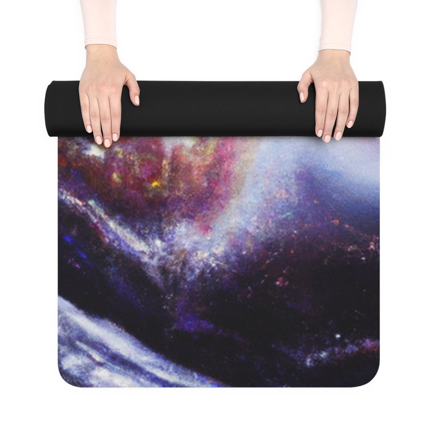 Radha Saffron - Astronomy Yoga Exercise Workout Mat - 24″ x 68"