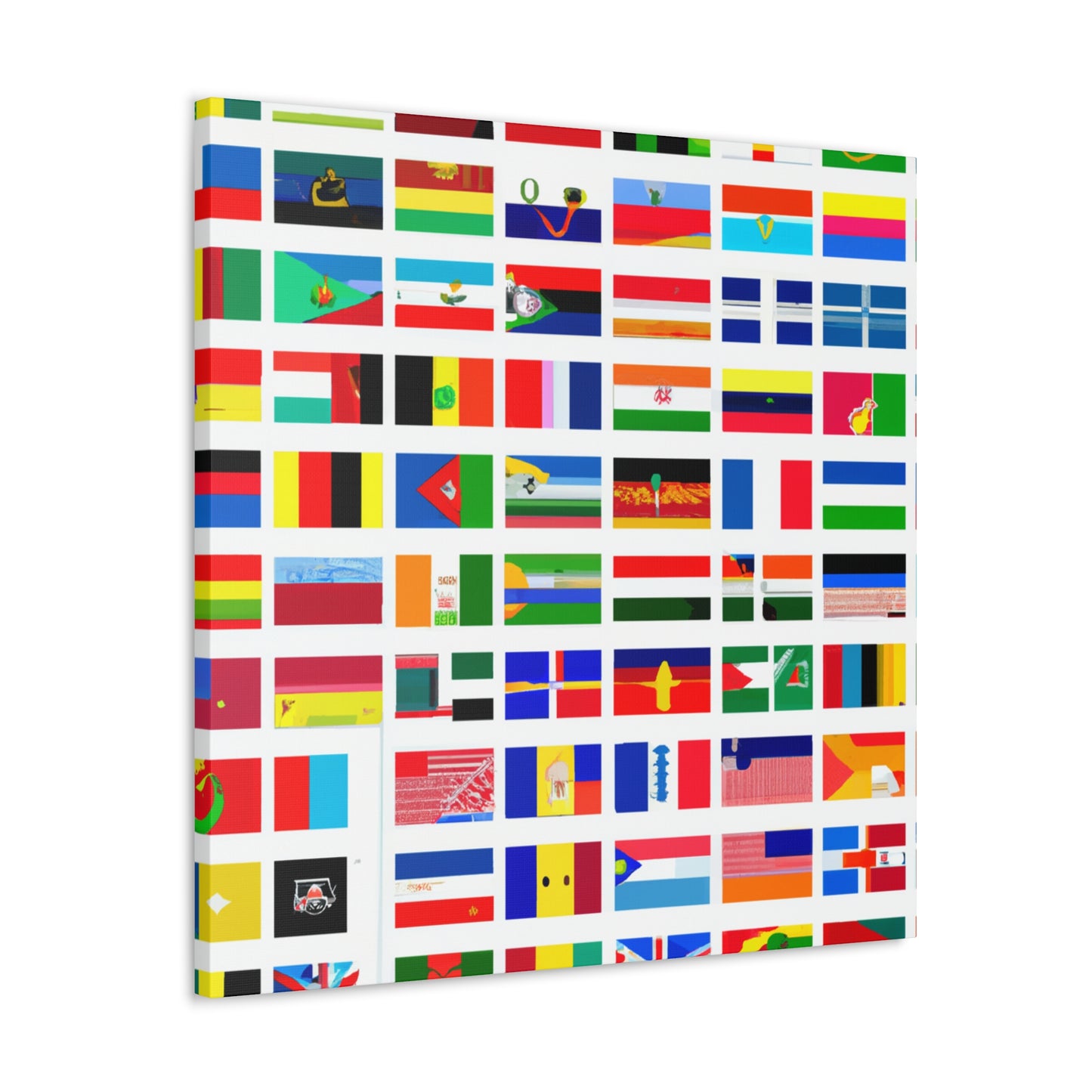 John A. Bellinger (1806–1874) - Flags Of The World Canvas Wall Art