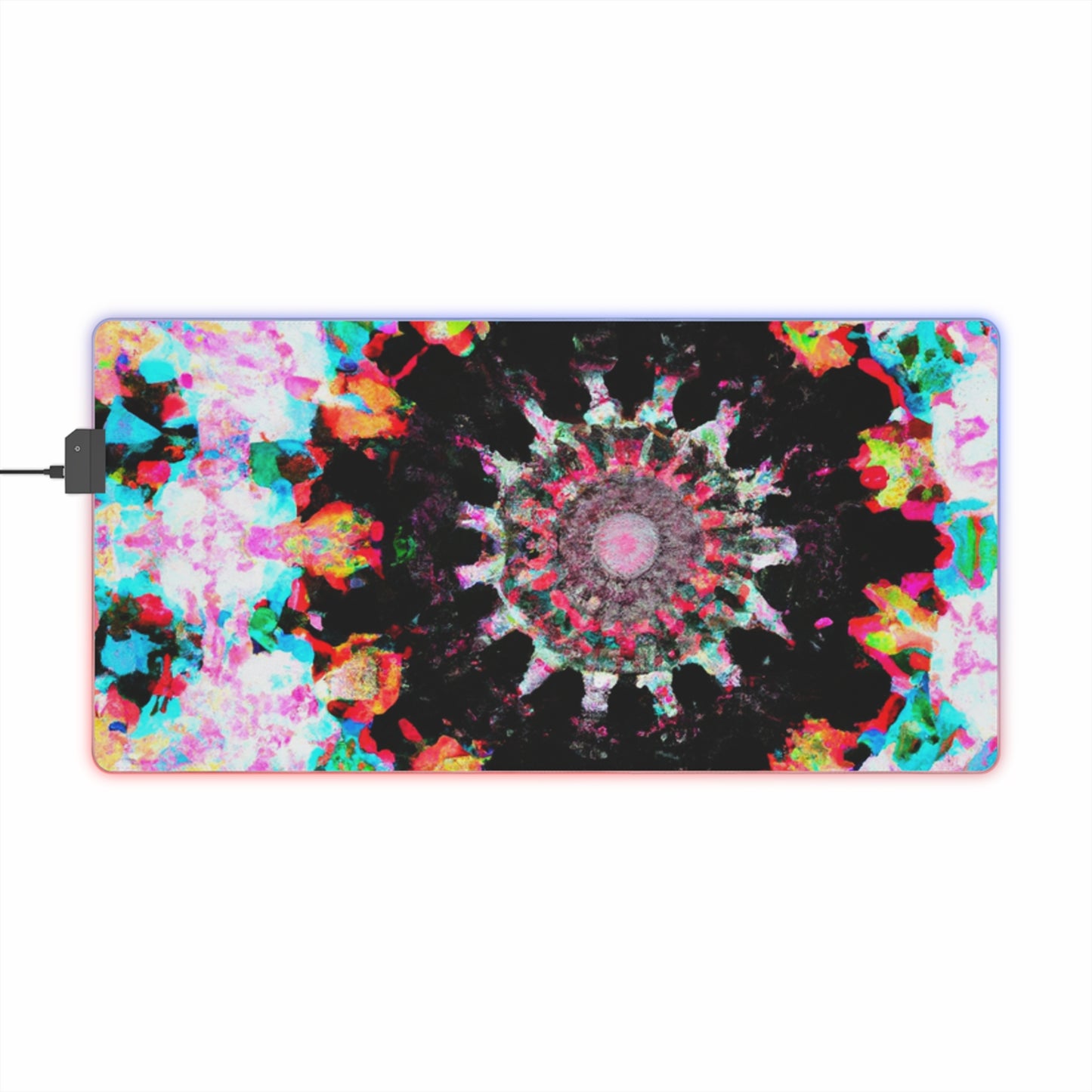 Robbie Rocketship - Psychedelic Trippy LED Light Up Gaming Mouse Pad