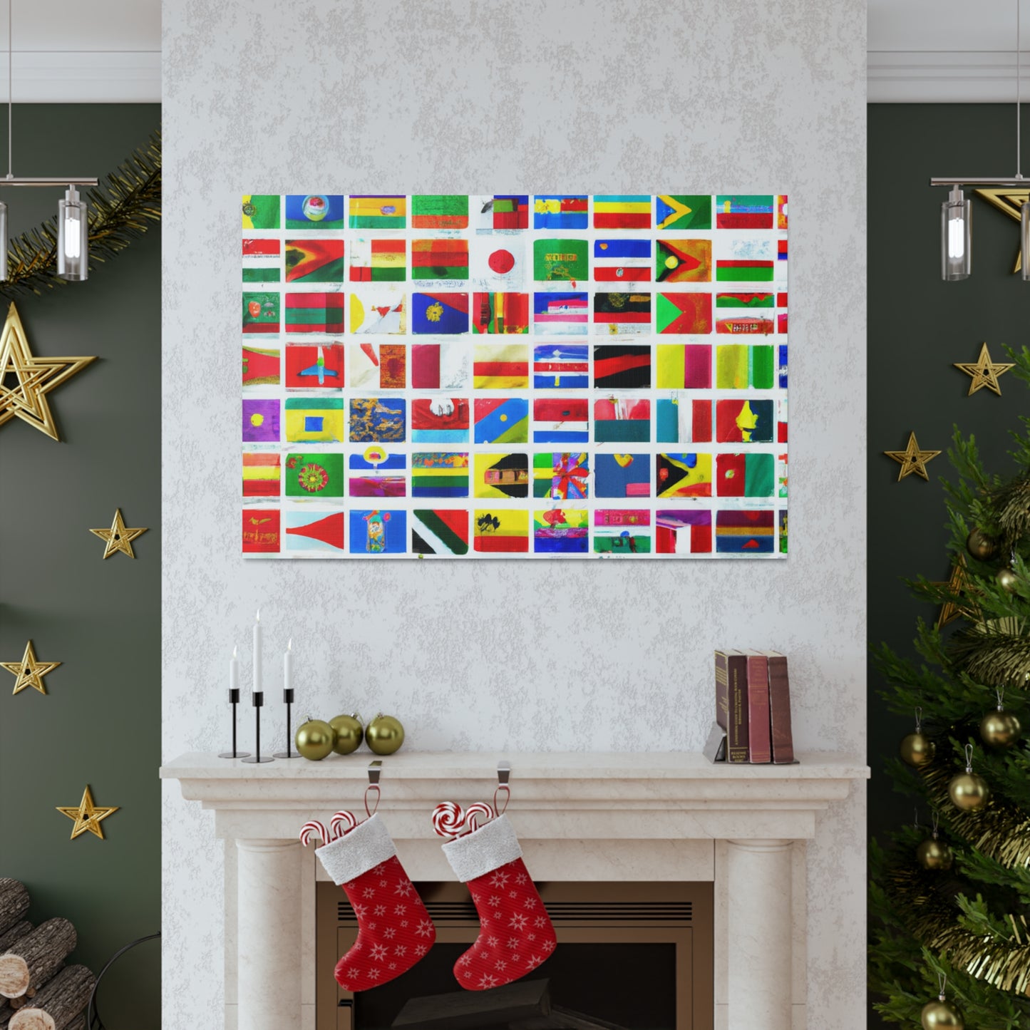 Emily Myerhoff (1852-1906) - Flags Of The World Canvas Wall Art