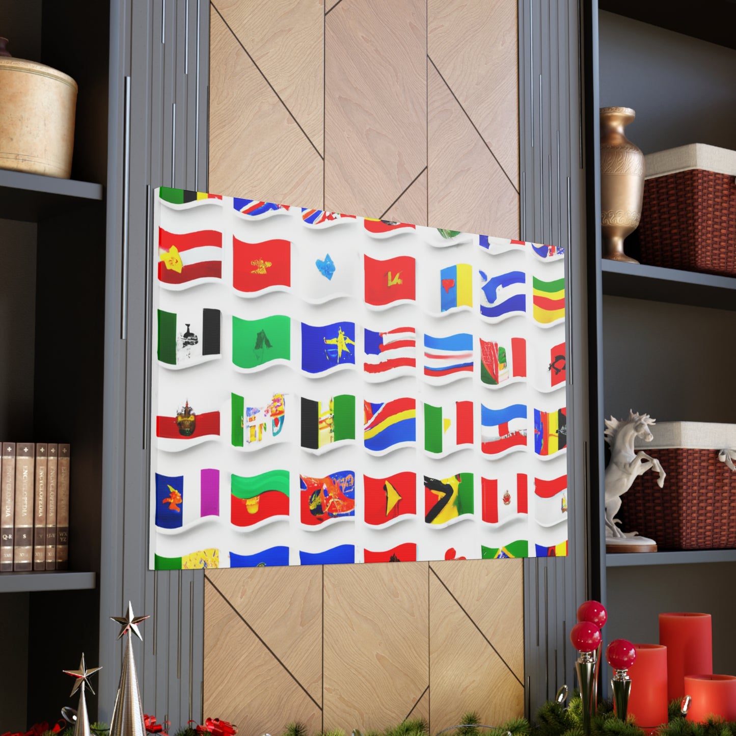 Josephine Leser - Flags Of The World Canvas Wall Art