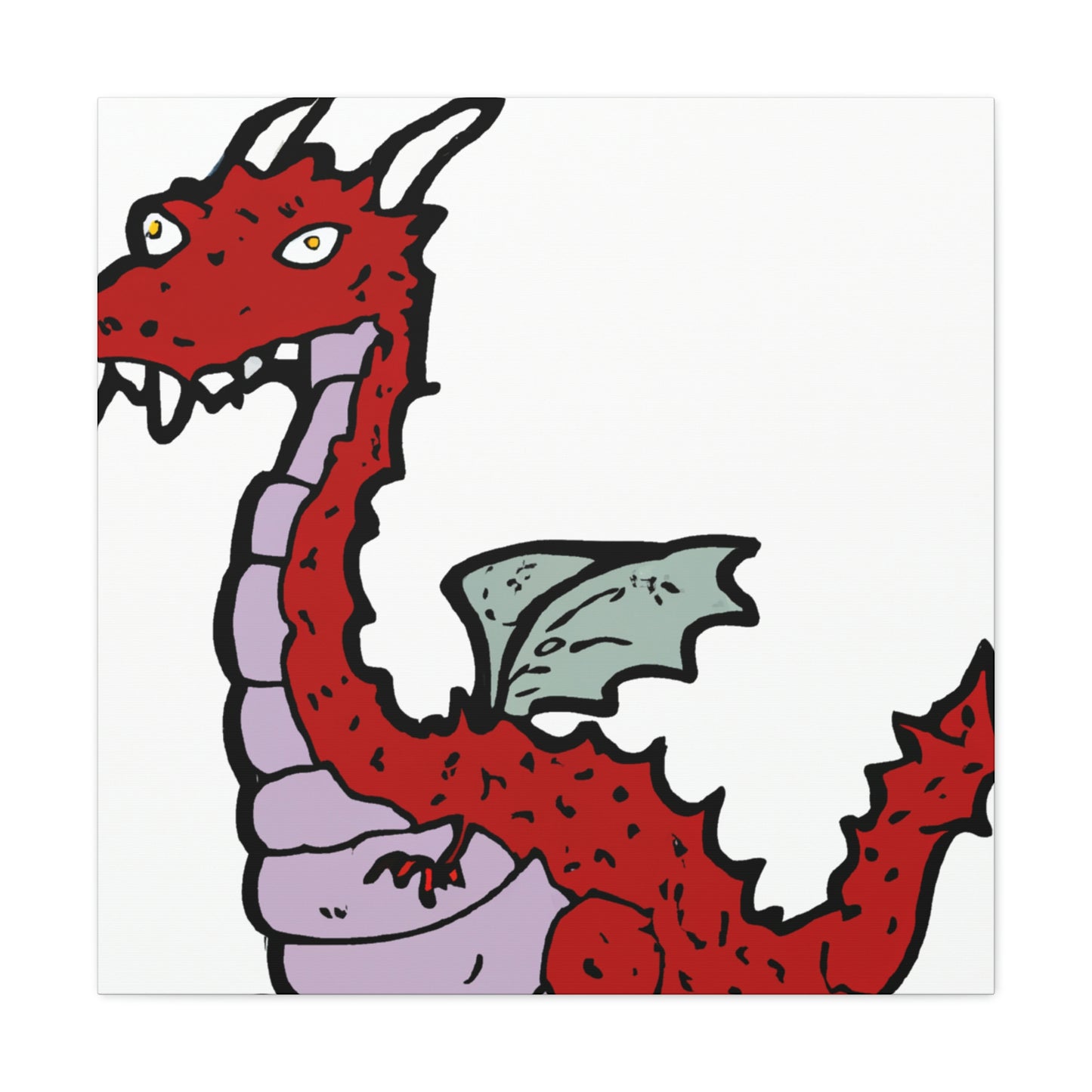 Hannella the Unstoppable. - Dragon Collector Canvas Wall Art