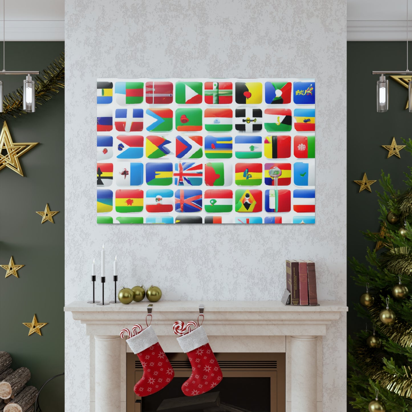 Emma Warren-Gardner - Flags Of The World Canvas Wall Art