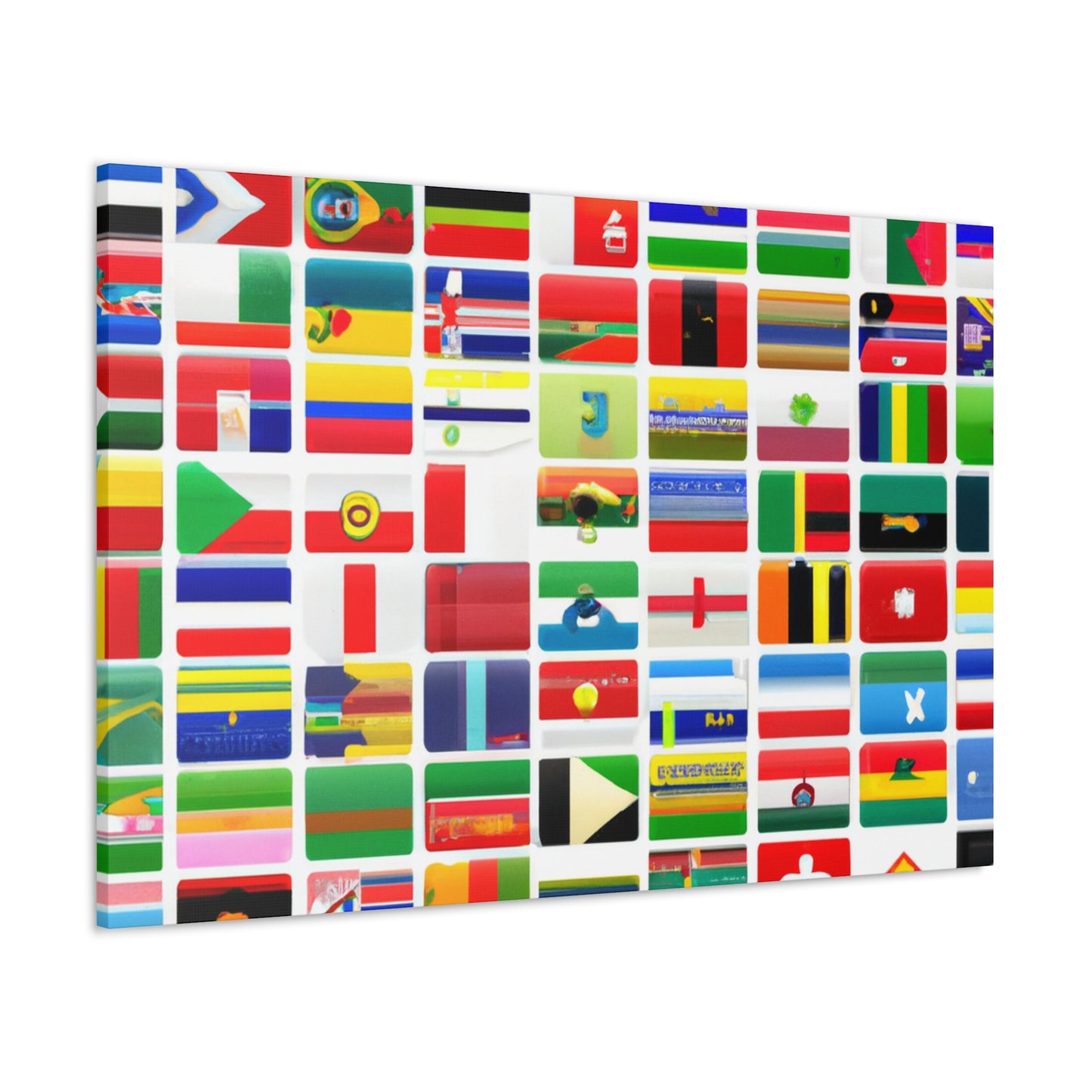 Emily Crandall (1845 - 1915) - Flags Of The World Canvas Wall Art