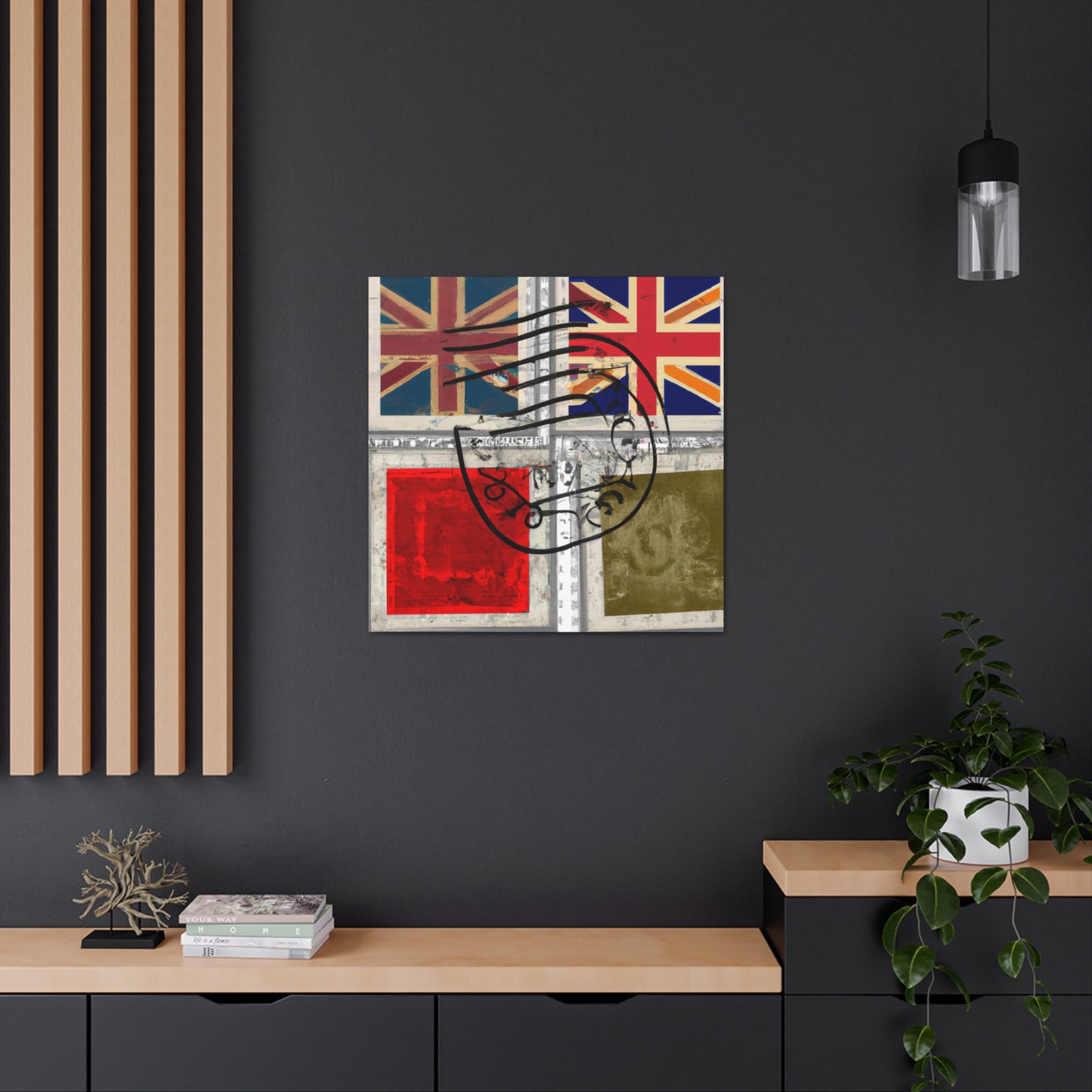 Global Motion Stamps - Postage Stamp Collector Canvas Wall Art