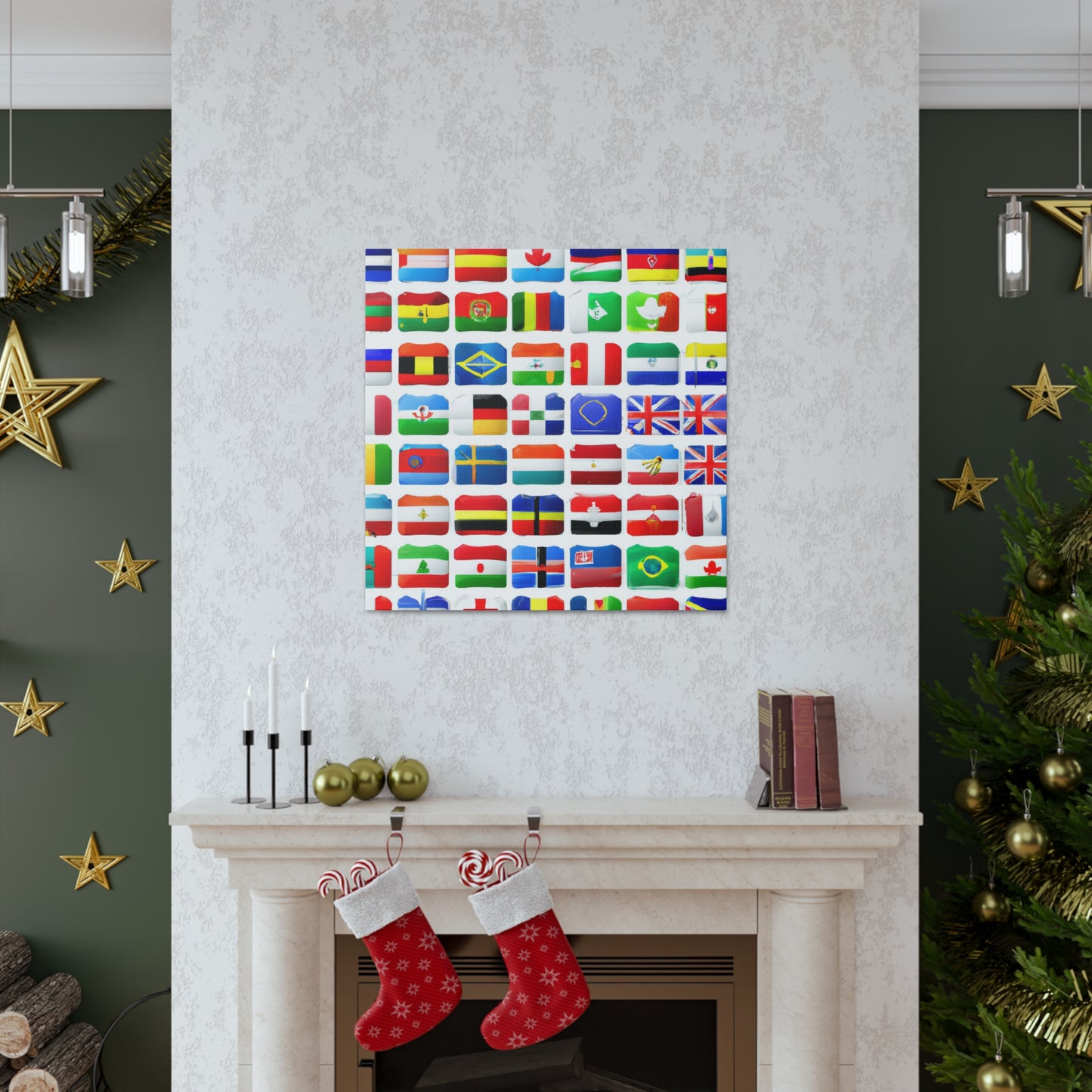 Hans-Ludwig Kettner - Flags Of The World Canvas Wall Art