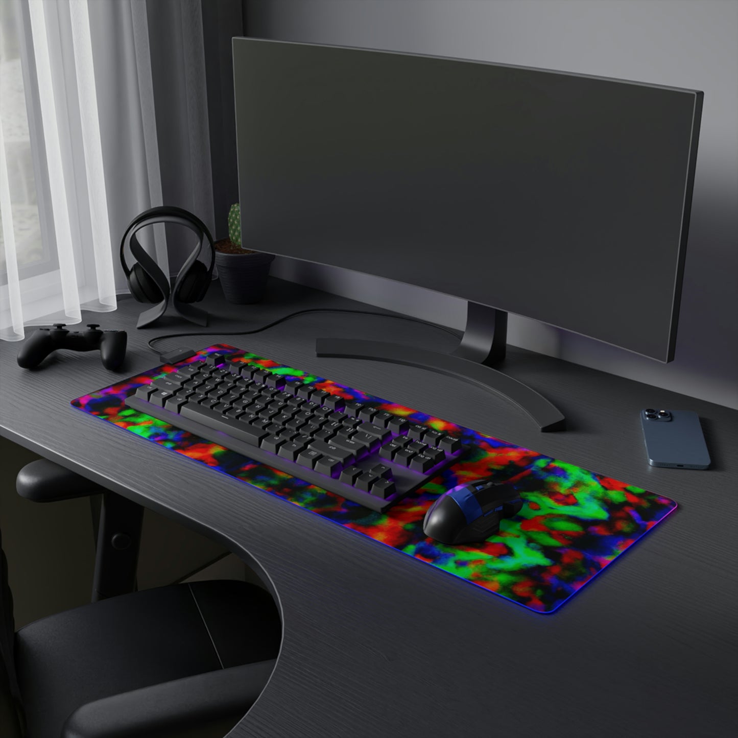 Ronald "Rockets" Roberts - Psychedelic Trippy LED Light Up Gaming Mouse Pad