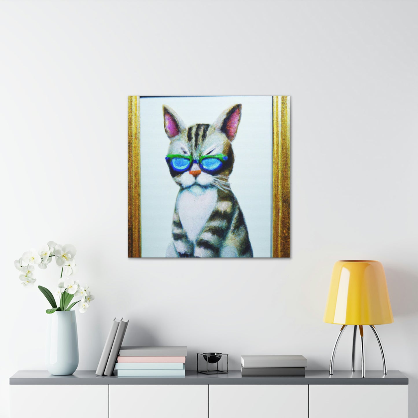 Freddie Fuzzywumps - Cat Lovers Canvas Wall Art
