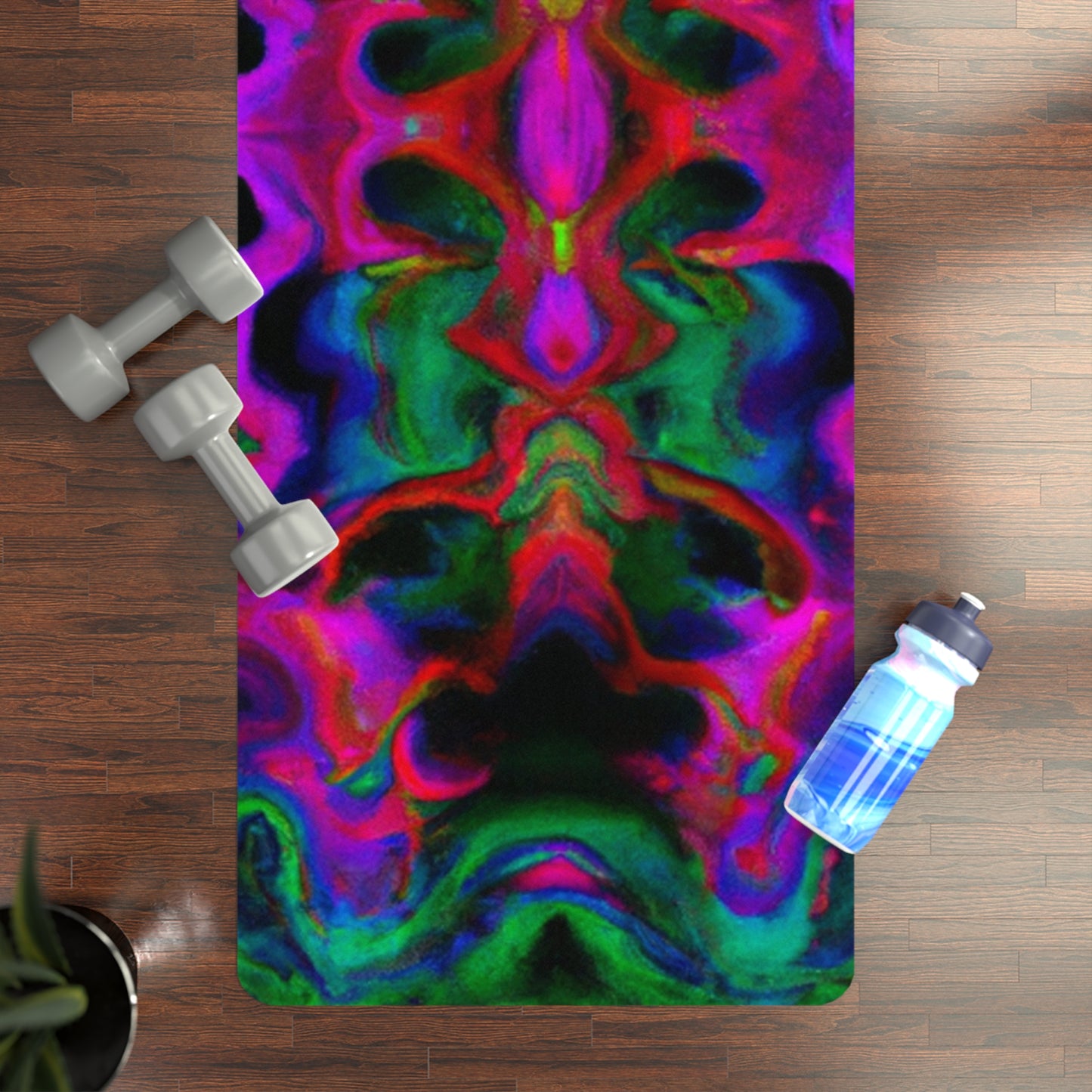 Ivana Shakti - Psychedelic Yoga Exercise Workout Mat - 24″ x 68"