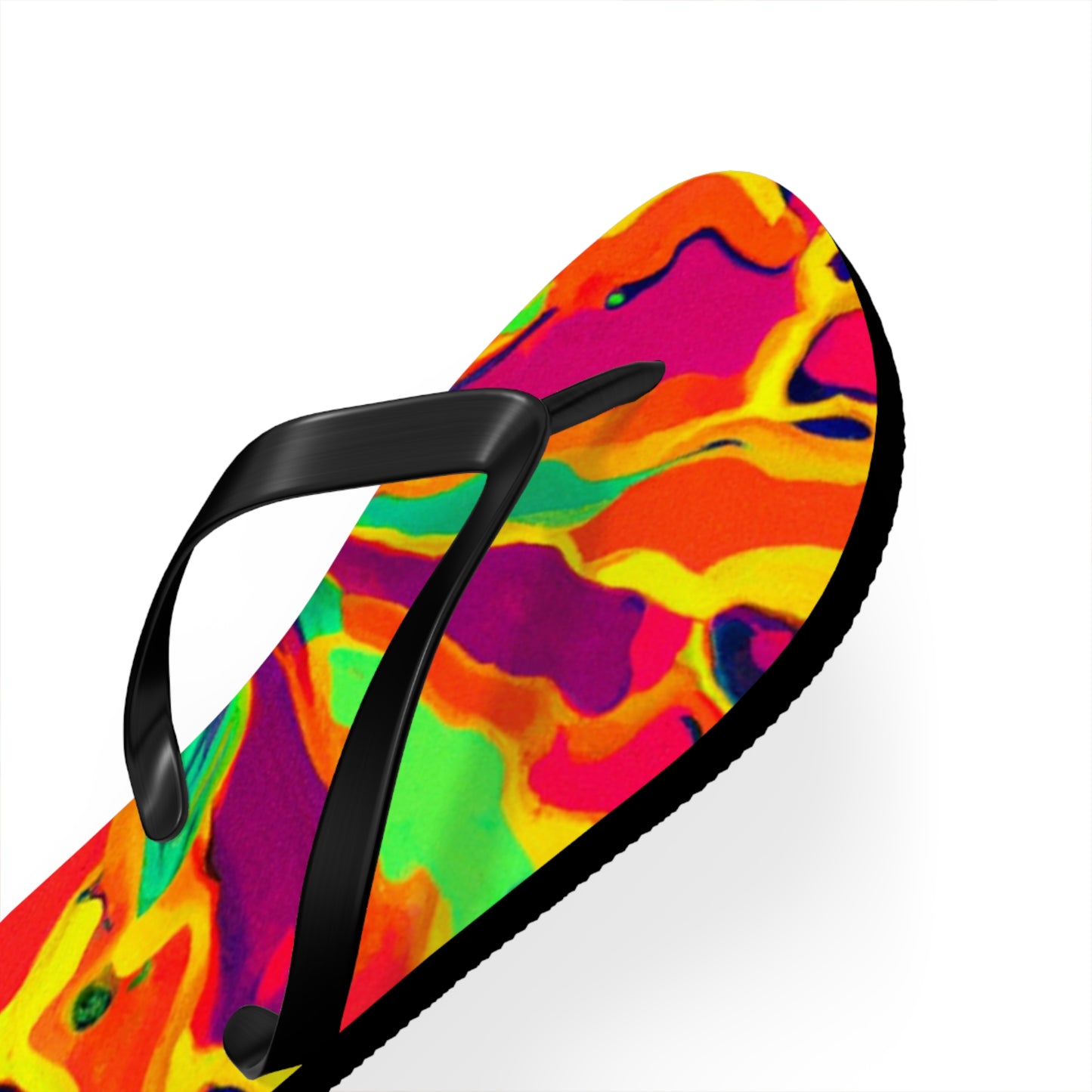 Caleb Shoefoot - Psychedelic Trippy Flip Flop Beach Sandals