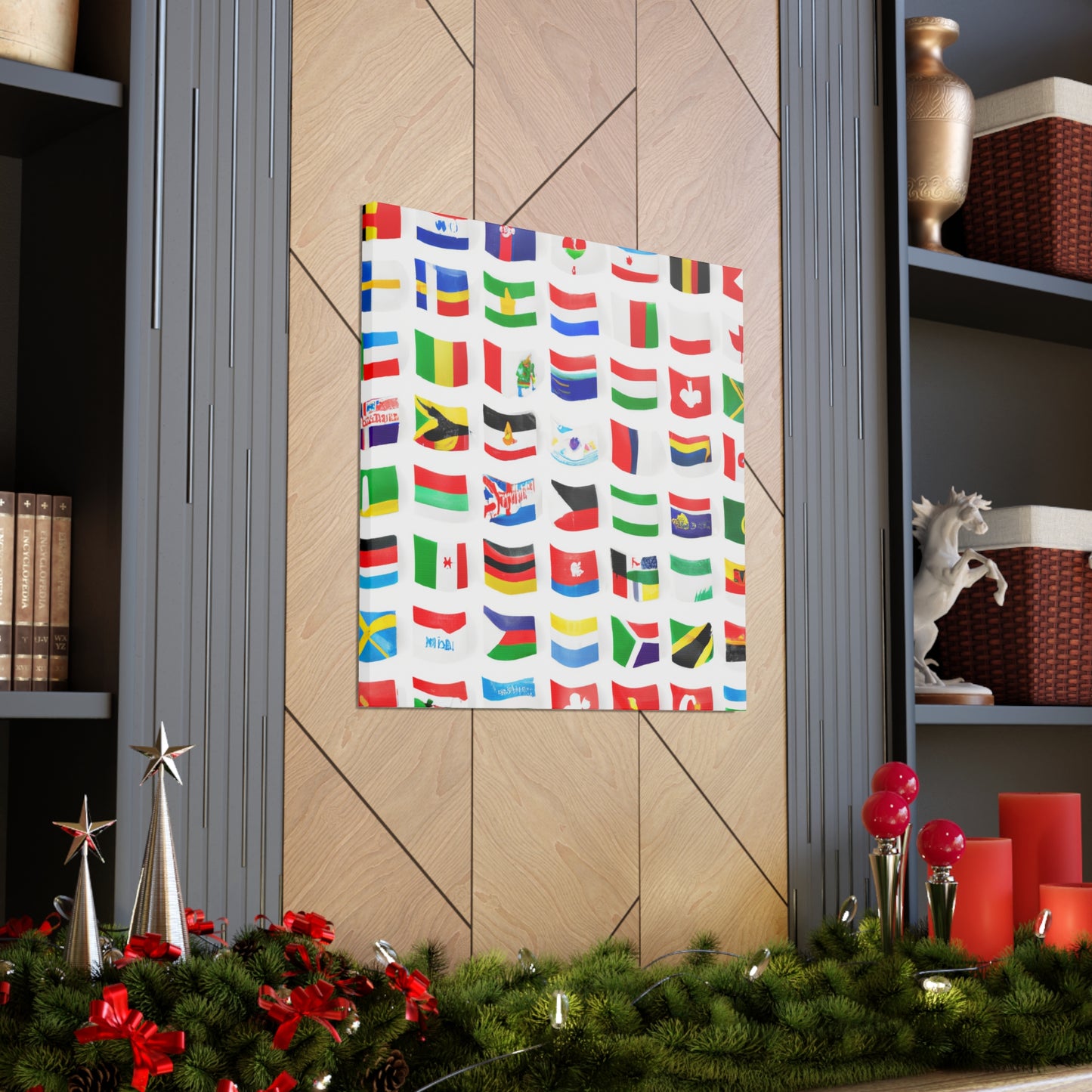 Emily Postwell - Flags Of The World Canvas Wall Art