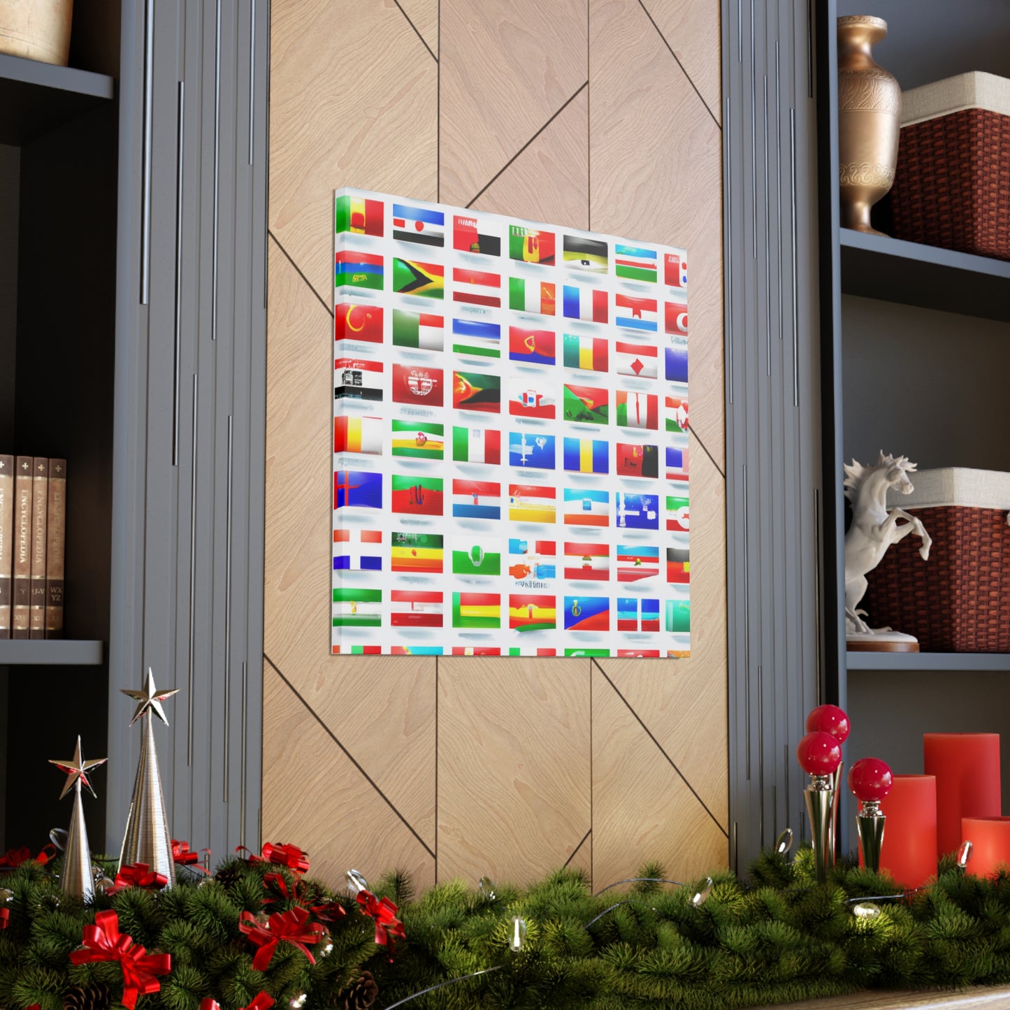 John Bartlett - Flags Of The World Canvas Wall Art