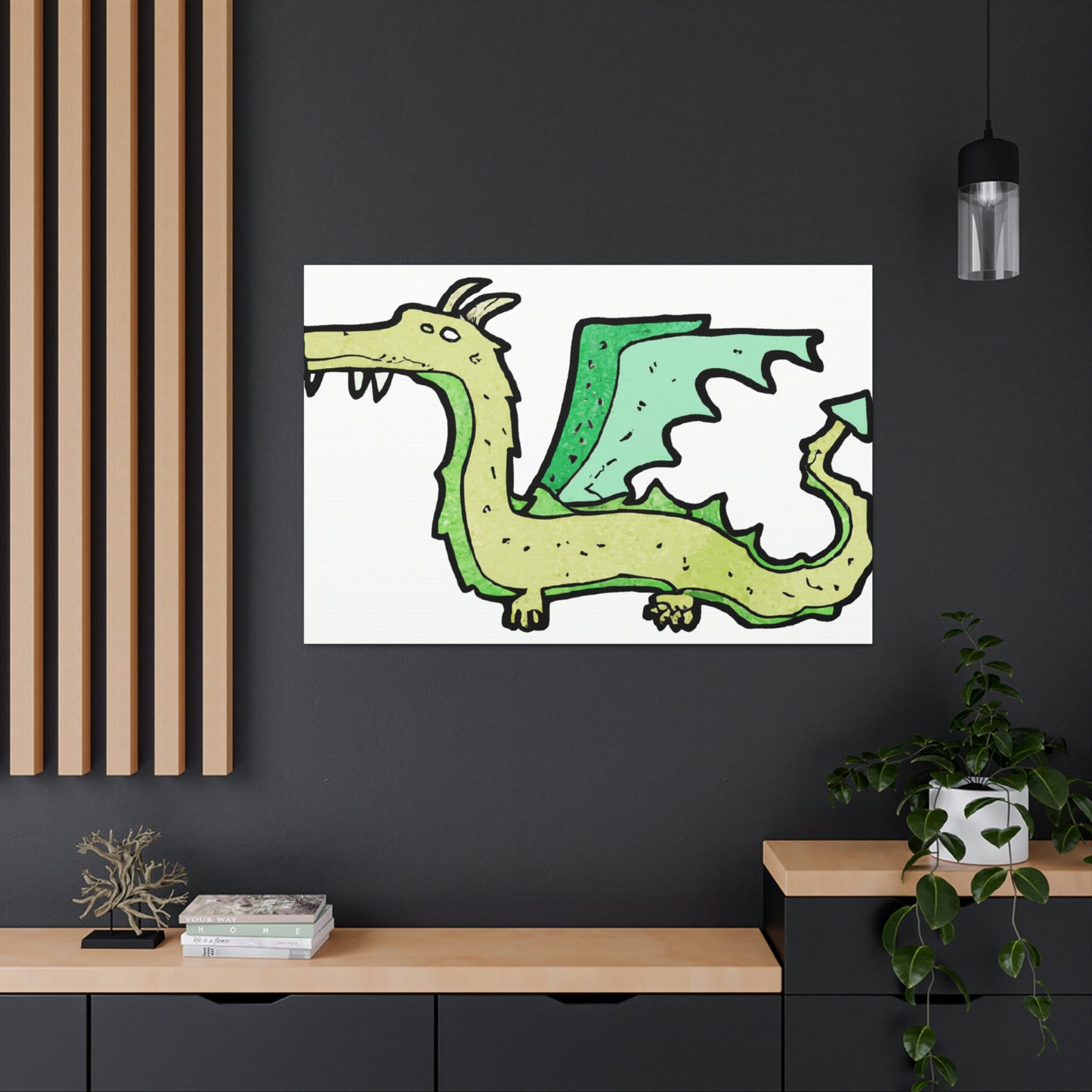 Simon the Scourge - Dragon Collector Canvas Wall Art
