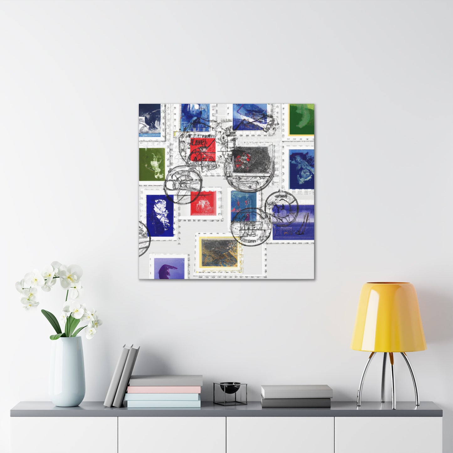 Forever Global Stamps - Postage Stamp Collector Canvas Wall Art