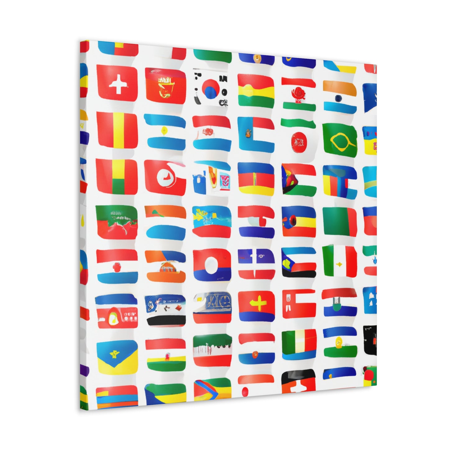 Louisa Pickford - Flags Of The World Canvas Wall Art