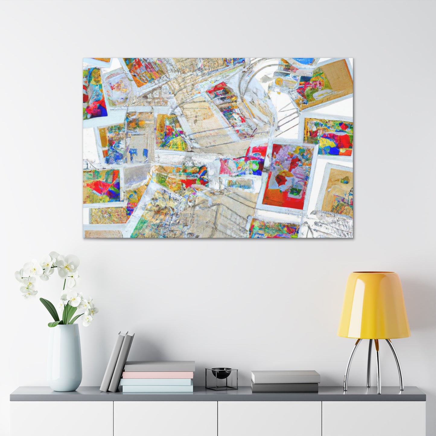 Globetrotting Stamps - Postage Stamp Collector Canvas Wall Art