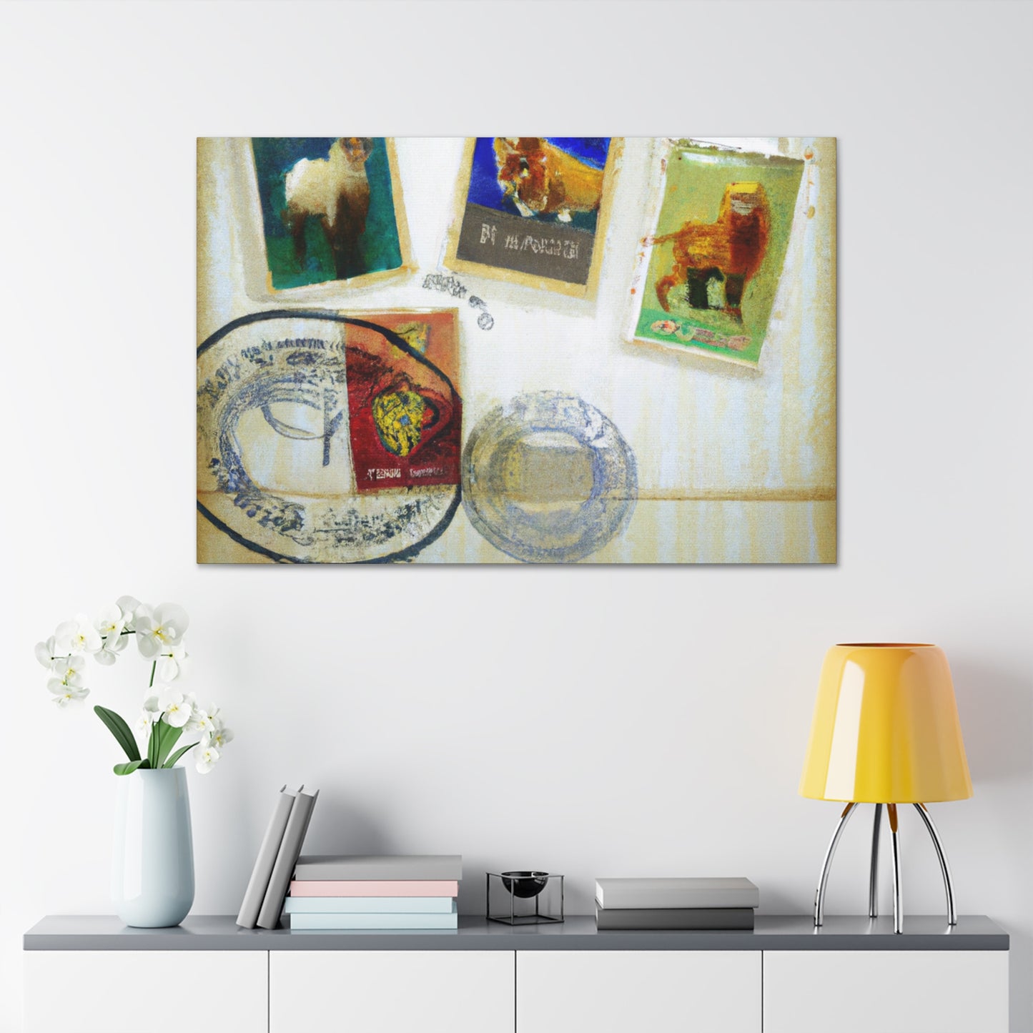 Cultural Crossroads Stamps - Postage Stamp Collector Canvas Wall Art