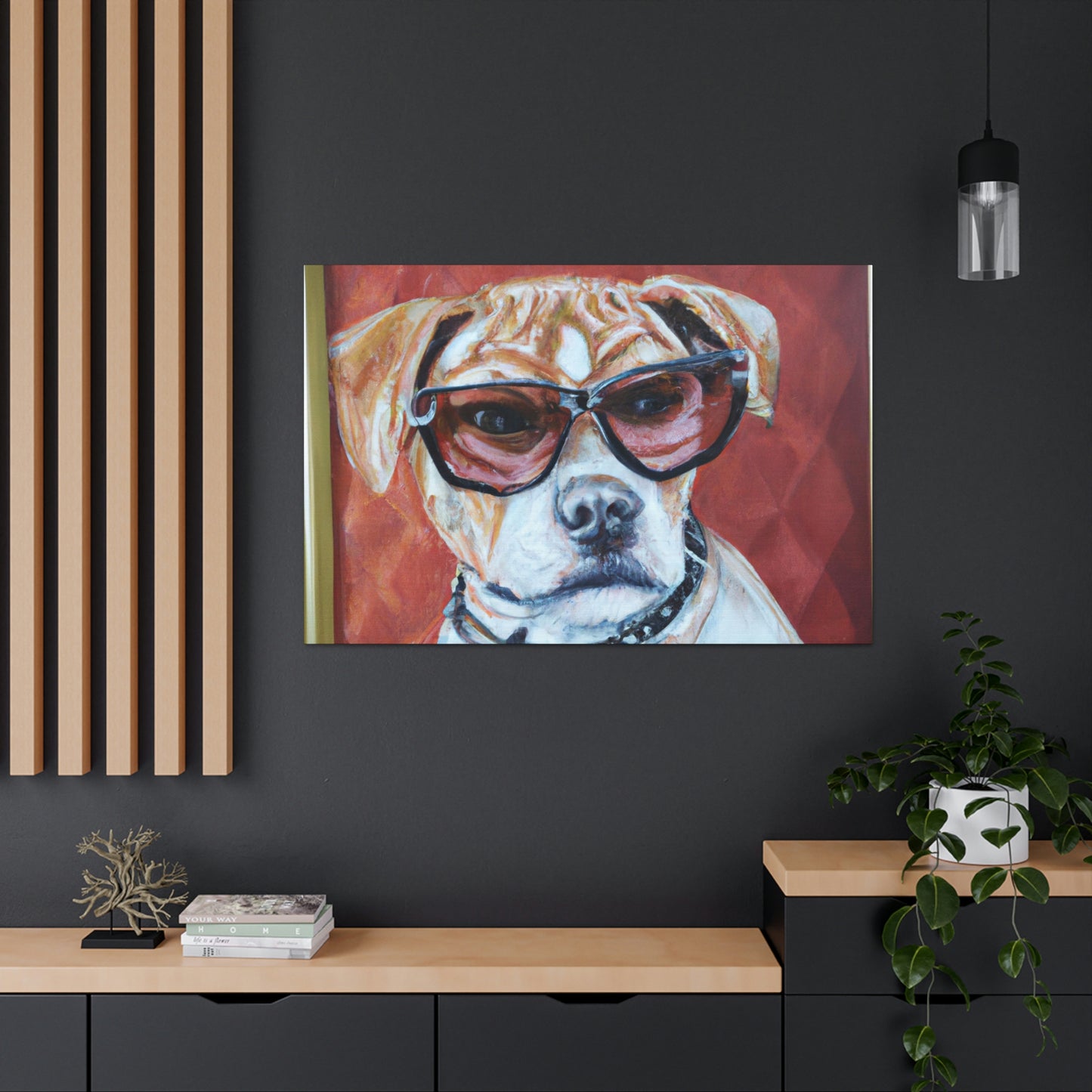 Clifford the Cavalier King Charles - Dog Lovers Canvas Wall Art