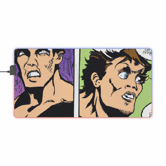 Gus Goodheart - Comic Book Collector LED Light Up Gaming Mouse Pad