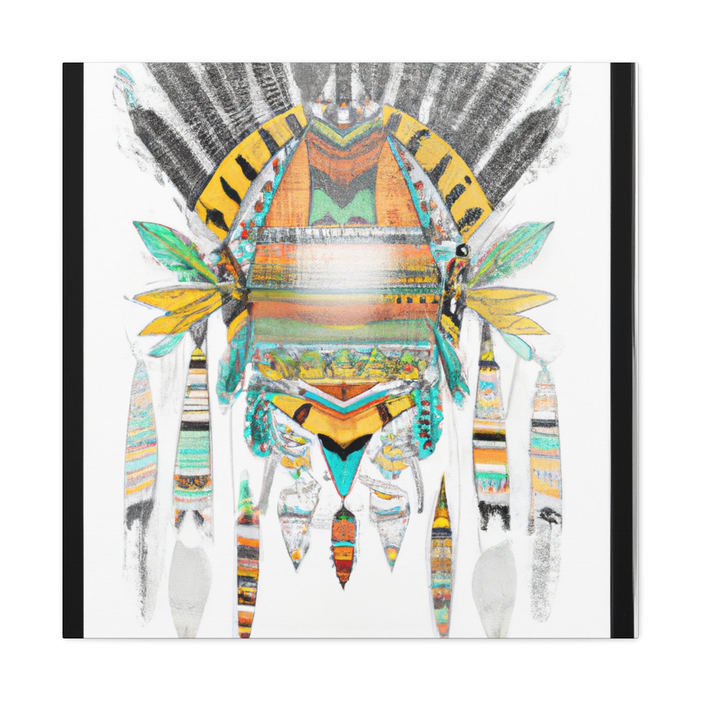 Wisheka Thundercloud - Native American Indian Canvas Wall Art