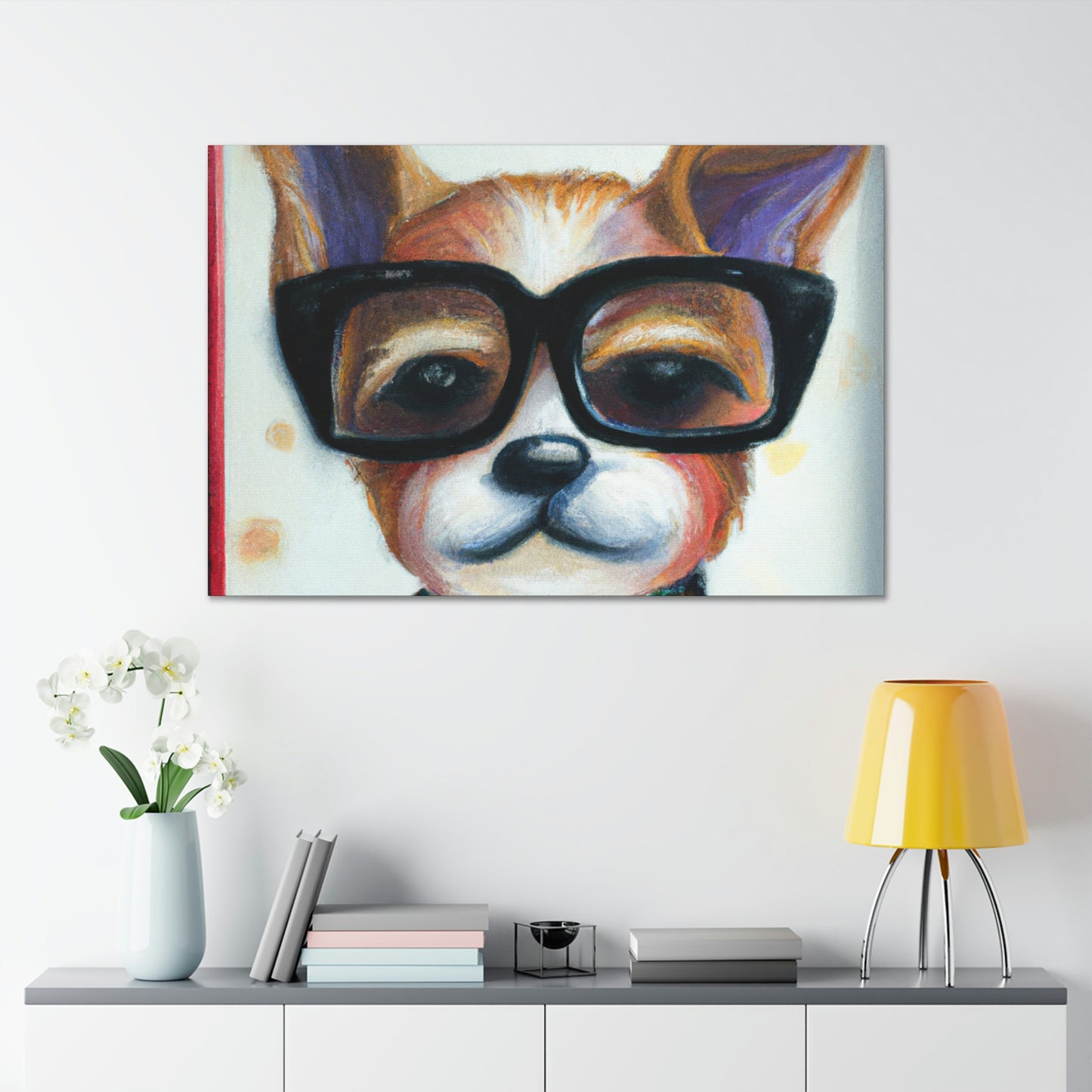 Frigo the cartoon pooch - Dog Lovers Canvas Wall Art