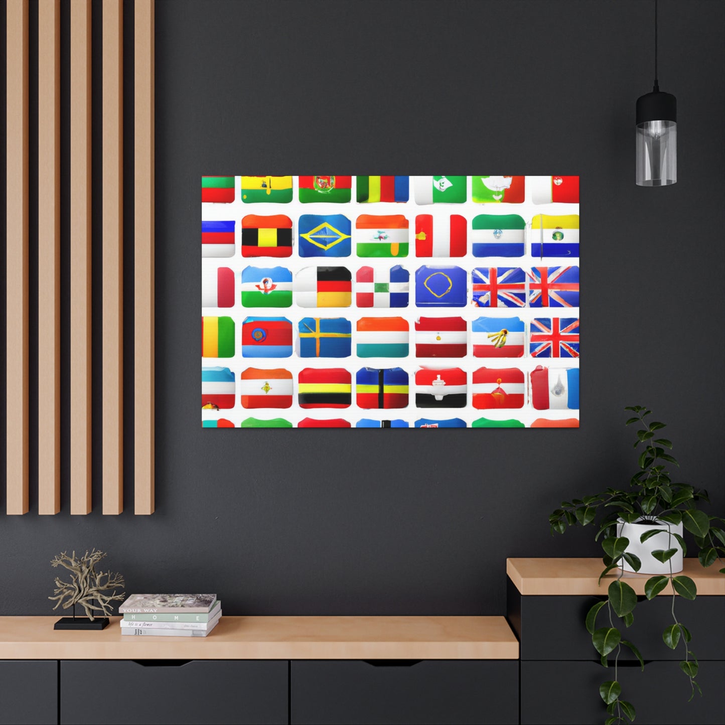 Hans-Ludwig Kettner - Flags Of The World Canvas Wall Art