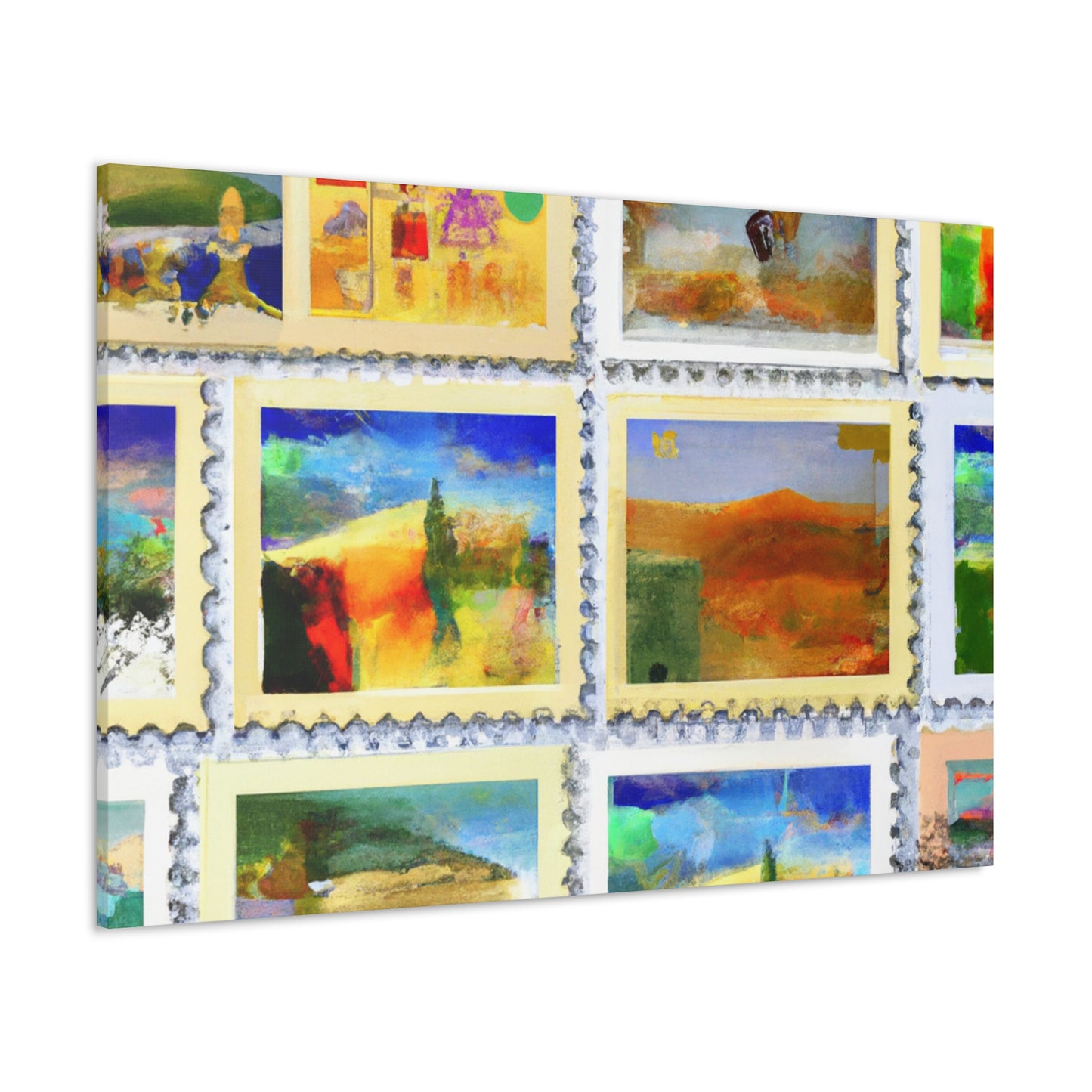 Global Commemorative Stamps - Postage Stamp Collector Canvas Wall Art