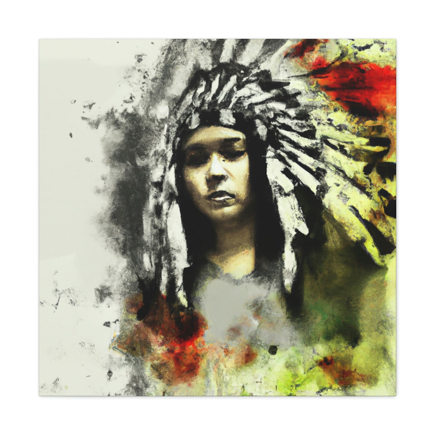 Chief Tashunka Witko (Crazy Horse) - Canvas